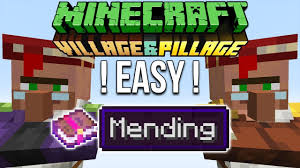 Minecraft 1 14 Easy Mending Books Tutorial Youtube