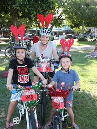 Festive lights bike ride