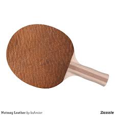 Nutmeg Leather Ping Pong Paddle Zazzle Com Leather Browns Gifts Ping Pong