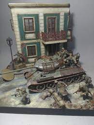 used miniart s kit 36011 european street http miniart models com 36011 35548 furniture set http miniart models com 35 military diorama diorama painting