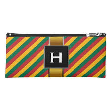 Lithuania :pencil he seems really interested in belarus but she only have eyes for russia (poor lithuania :disappointed_relieved: Flag Of Lithuania Inspired Colored Stripes Pattern Pencil Case Stripes Pattern Pencil Case Stripes