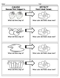 Pete The Cat I Love My White Shoes Printables Pete The Cat Cause And Effect Worksheet Freebie Freebie Readingresponse Petethecat Causeandeffec Pete The Cat Cause And Effect Cause And Effect Worksheets