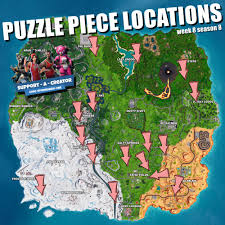 While there's plenty to pick from around the map, each vending machine is assigned a certain rarity at the start of a match, which means any. Fortnite Season 8 Week 8 Puzzle Pieces Treasure Map Signpost