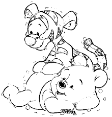 Walt disney acquired the right of adaptation in the 1930s. Winnie The Pooh Baby Tigger And Baby Pooh Coloring Page Coloring Home