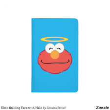 Elmo Smiling Face With Halo Journal Zazzle Com Elmo Smile Face Disney Drawings