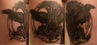 See more ideas about mjolnir tattoo, thor hammer tattoo, hammer tattoo. Mjolnir Huginn And Muninn Thor S Hammer And Odin S Ravens Done By Horinobu At Zero Tattoo In Yokosuka Japan Tattoos