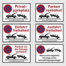 Parken verboten in der neuen begegnungszone. Parkplatz Schild Parken Verboten Parkverbot Aufkleber Abschleppen S002 Ebay