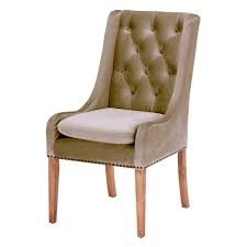 Modern italian design gold legs champagne velvet tufted cloth dining chair. Jacob Taupe Velvet Dining Chair