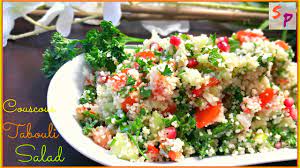 Pour water over the couscous and cover. Couscous Tabouli Salad Tabbouleh Salad Tabouleh Youtube