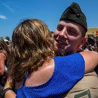 Members of recruit company Zulu-186 reunite with loved