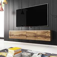 $40 off your qualifying first order of $250+1 with a wayfair credit card. Modern Tv Stand Kane Floating Tv Unit With Led Tv 140cm Oak Brown Tv Stands Aliexpress