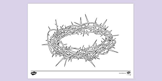 Free printable hello kitty coloring page s ,here you can download hello kitty color pages plates of all your favorite hello kitty coloring p. Free Crown Of Thorns Colouring Colouring Sheets