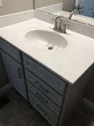 The only all white countertop i'm aware of is a formica top or a corian type top. 11 Standard Cultured Marble Countertop Bathroom Countertops Marble Countertops Bathroom Marble Bathroom