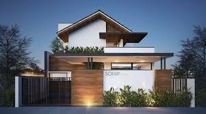 Modern Tropical House Modern Tropical House Modern Tropical House Exterior Modern Tropical House Design Moder In 2020 Fassade Haus Hauswand Innenarchitekt