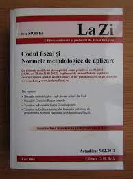 442 din 25.05.2018 a fost publicata hotararea 354/2018 pentru modificarea si completarea normelor metodologice de aplicare a legii 227/2015 privind codul fiscal (denumita in continuare hotararea), cu aplicabilitate din 25.05.2018. Mihai Bragaru Codul Fiscal Si Normele Metodologice De Aplicare CumpÄƒrÄƒ