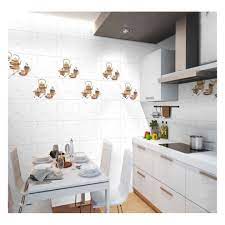 These tile stickers have made a vast difference to my kitchen. New Modern Design Glossy Finish Ceramic Wall Tiles 200x600mm For Home Kitchen Decorative Buy 3d Ceramic Wall Tiles Indian Ceramic Tiles Wall Digital Ceramic Wall Tiles Dining Room Wall Ceramic Tile