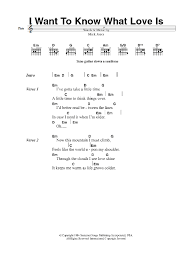 Ukulele tabs themes what i know now beetlejuice. I Want To Know What Love Is Sheet Music Foreigner Guitar Chords Lyrics