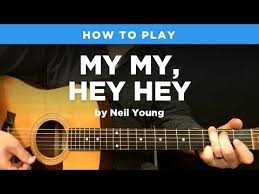 Guitar Lesson For Quot My My Hey Hey Quot By Neil Young Intro Riff W X2f Tab Neil Young Guitar Lessons Songs Guitar Lessons