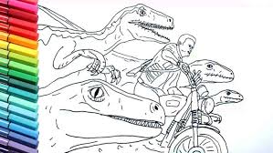 Coloring pages for kids sponge bob square pants coloring pages. Drawing And Coloring Jurrasic World Raptor And Motorbike Dinosaurs Color Pages For Childrens