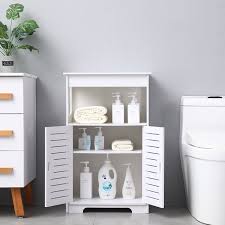 Provides practical storage space that makes good use of small bathrooms. Bathroom Storage Cabinet Urhomepro Cabinet Organizers W Doors And Shelves Bathroom Floor Standing Cabinet Utility Storage Shelf For Living Room Bedroom Hallway Kitchen White W3874 Walmart Com Walmart Com
