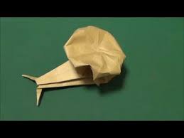 梅雨 カタツムリ 折り紙 land snail origami youtube カタツムリ 折り紙 かたつむり 折り紙