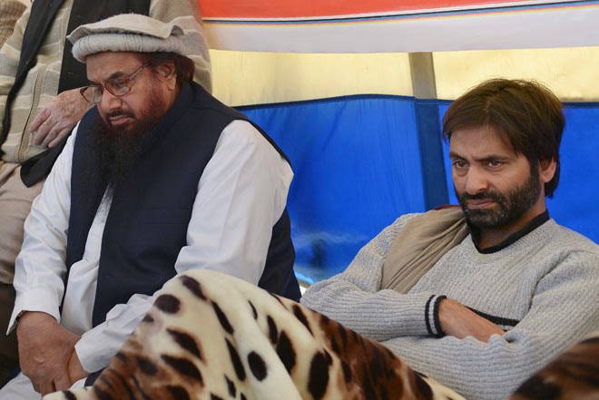 Image result for yasin malik hafiz saeed