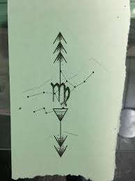 Virgo Sign Constellation Earth Sign Arrow But I Would It Make With Other S Virgo Constellation Tattoo Scorpio Constellation Tattoos Virgo Tattoo Designs