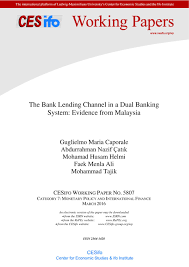 Get the personal loan you need for the things you want. The Bank Lending Channel In A Dual Banking System Evidence From Malaysia Publication Cesifo