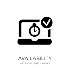 Availability status icons to download | png, ico and icns icons for mac. Availability Icon In Trendy Design Style Availability Icon Isolated On White Background Availability Vector Icon Simple And Stock Vector Illustration Of Support Assistance 135749331
