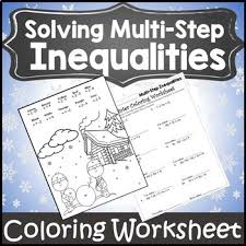 Includes a range of useful free teaching resources. Solving Inequalities Coloring Activity Solving Inequalities Christmas Activity