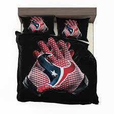 Making over the master suite? Nfl Houston Texans Football Logo Hands Bedding Set Ebeddingsets
