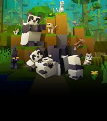 Blocky Cats And Pandas On A Minecraft Landscape Papel De Parede Minecraft Imagens Minecraft Herobrine Wallpaper
