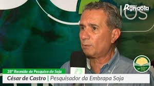César de Castro, pesquisador da Embrapa Soja, na 38ª Reunião de Pesquisa da  Soja