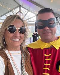 What a fun family & friend celebration of @elie_hutson and Mike Hutson!  Such great costumes and a stunning celebration! 🥂👻