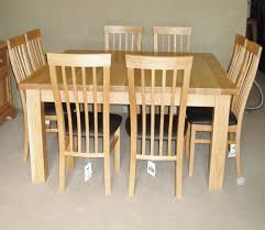 This country style dining table and chairs set for 6 is solid oak wood quality construction. Woodford Solid Oak Square Table Deanery Furniture