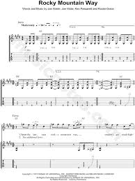 When he first came to the mountains his life was far away on the. Joe Walsh Rocky Mountain Way Guitar Tab In E Major Download Print Sku Mn0080254