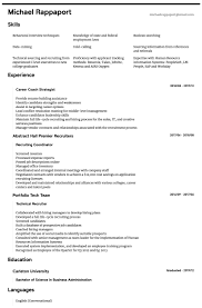 Recruiter Resume Samples All Experience Levels Resume Com Resume Com