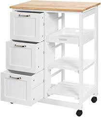 Which is the best kitchen island for storage? Amazon Com Petsite Kitchen Island Cart With Storage On Wheels Small Rolling Island Table With Drawers Shelves For Home Kitchen White Kitchen Islands Carts