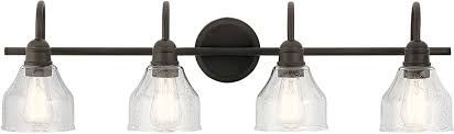 Kichler 45974oz Avery Modern Olde Bronze 4 Light Bathroom Vanity Lighting Kic 45974oz
