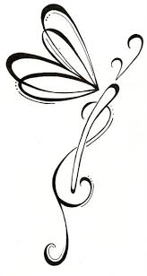 Make those lines a bit more soft and curvy and your tattoo will be more feminine. Girly Tribal Swirly Line Dragonfly Tattoo Design Tattooimages Biz