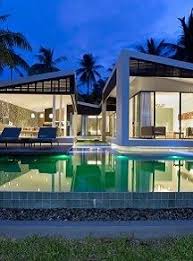 Saint Gobain In Thailand Saint Gobain Thailand Villa Design Modern House Design Luxury Villa Design