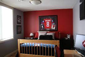 Office Amp Workspace Cool Home Office And Office Break Room Ideas Sports Bedroom Ideas Red Bedroom Walls Red Boys Bedroom Boy Room Red