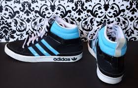 Black And Blue Adidas Shoes Adidas G47172 Black Blue Striped White Lace Up Basketball Shoes Men S Size 13 High Top Shoes Black Shoes Adidas High Tops