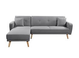 Canape D Angle Scandinave Convertible Gris Usinestreet Fr