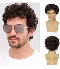 City Costume Wigs Freddie Burt Downturn Human Hair Mustache (Brown) : Buy  Online at Best Price in KSA