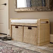 Solid oak bench with woven danish cord seat bedside bench | etsy. Household Essentials Woven Rattan Storage Bench 19 H X 34 W X 14 5 D Buy Online At Best Price In Uae Amazon Ae