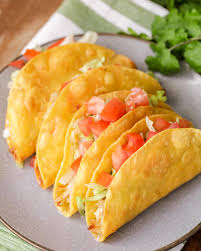Super Easy Restaurant Style Chicken Tacos Easy Ingredients Including Shredded Chicken Cheese Lettuce Tomatoes Corn To Chicken Taco Recipes Recipes Food