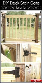 How To Build Your Own Deck Stair Gate 2019 Deck Ideas Diy Deck Stair Gate Deck Stairs