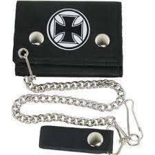 Porte Feuilles Cartes A Chaine Avec Motif Croix De Malte Croix De Malte Portefeuille Bijoux Gothiques