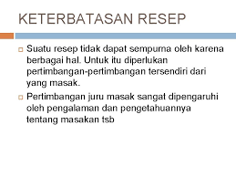 Kemudian, metrum adalah satuan irama yang ditentukan oleh jumlah dan tekanan suku kata dalam setiap baris puisi, lebih banyak huruf vokal i atau u dalam suatu baris? Resep Masakan Modul 2 Pengertian Resep Masakan Adalah